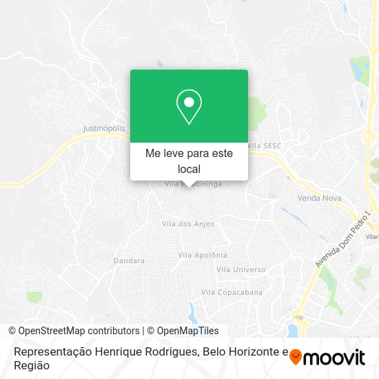 Representação Henrique Rodrigues mapa