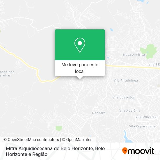 Mitra Arquidiocesana de Belo Horizonte mapa