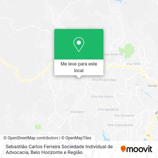 Sebastião Carlos Ferreira Sociedade Individual de Advocacia mapa