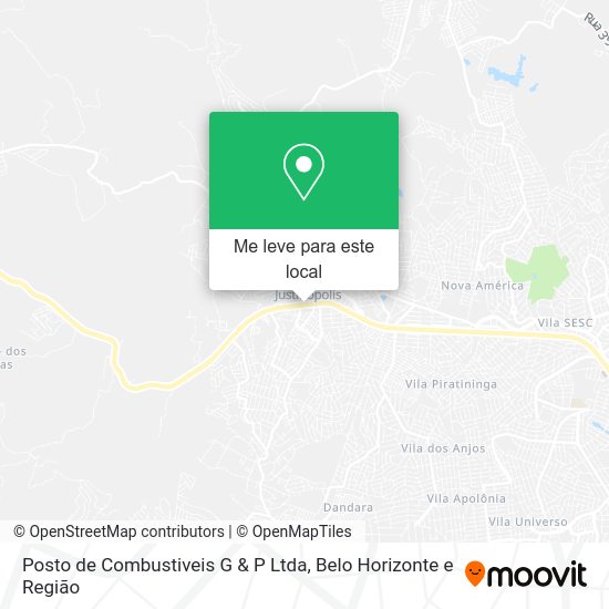 Posto de Combustiveis G & P Ltda mapa