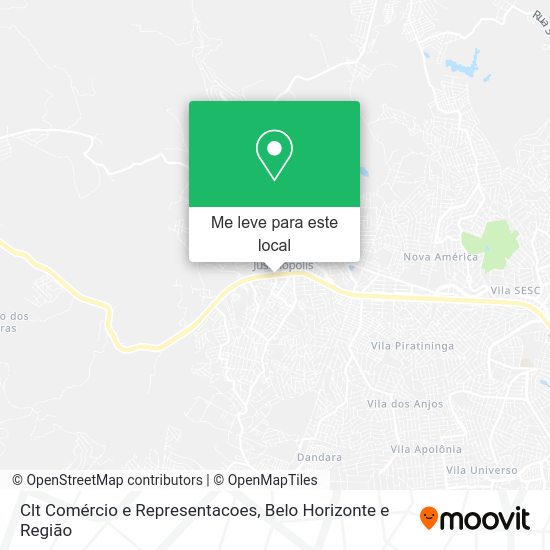 Clt Comércio e Representacoes mapa