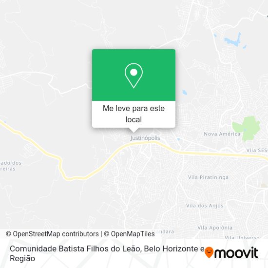 Comunidade Batista Filhos do Leão mapa