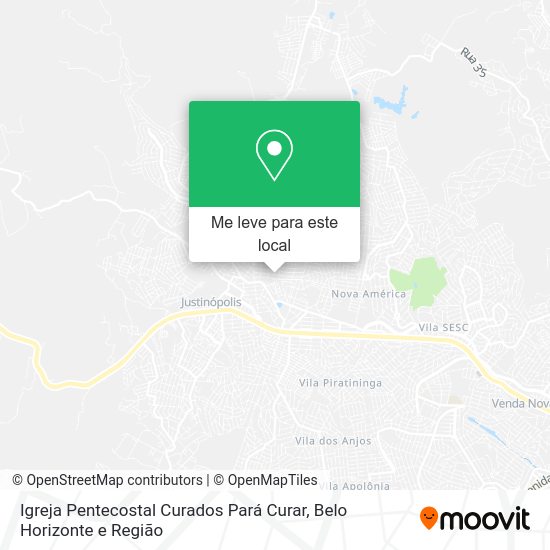 Igreja Pentecostal Curados Pará Curar mapa