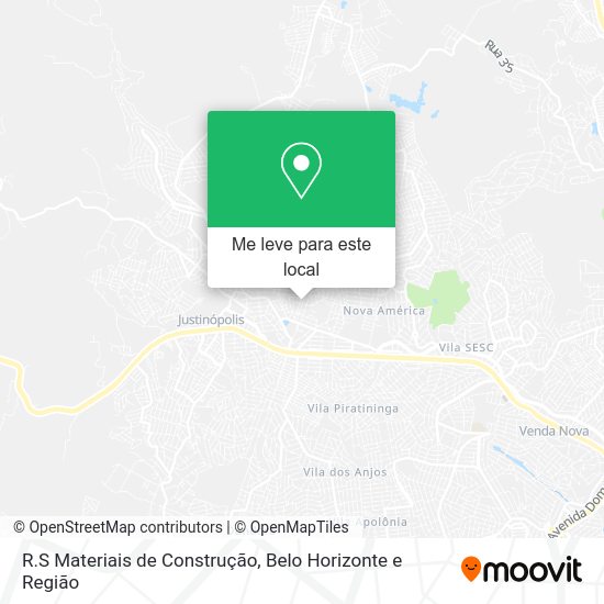 R.S Materiais de Construção mapa