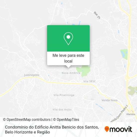Condomínio do Edificio Anitta Benicio dos Santos mapa