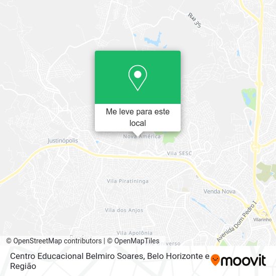 Centro Educacional Belmiro Soares mapa
