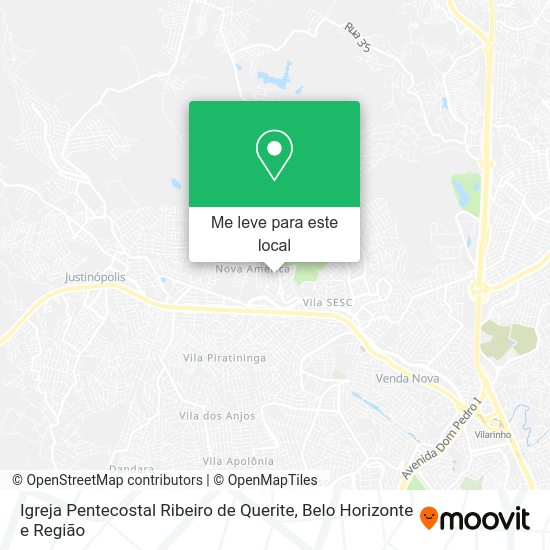 Igreja Pentecostal Ribeiro de Querite mapa