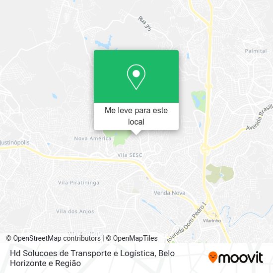 Hd Solucoes de Transporte e Logística mapa