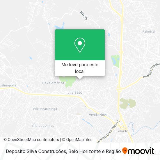Deposito Silva Construções mapa