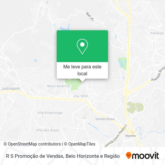 R S Promoção de Vendas mapa