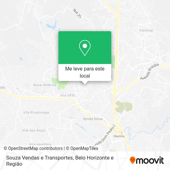 Souza Vendas e Transportes mapa