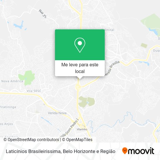 Laticínios Brasileirissima mapa