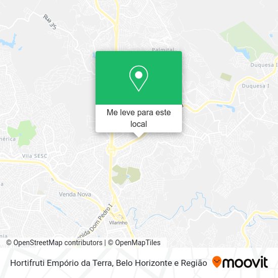 Hortifruti Empório da Terra mapa