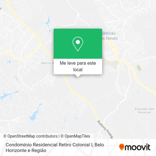 Condomínio Residencial Retiro Colonial I mapa