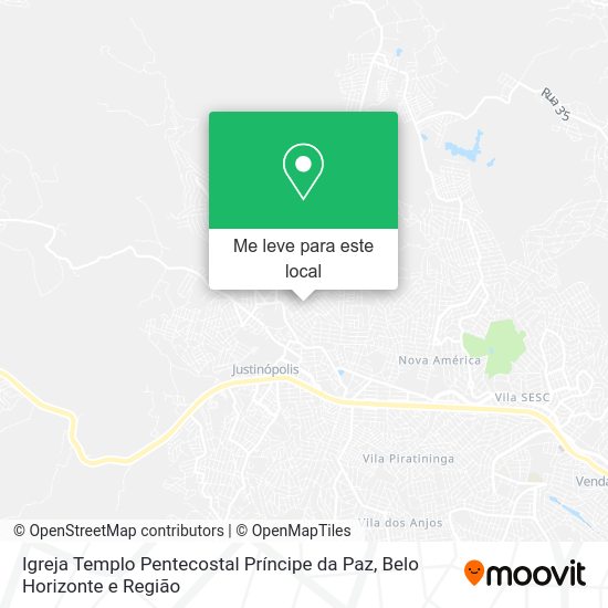 Igreja Templo Pentecostal Príncipe da Paz mapa