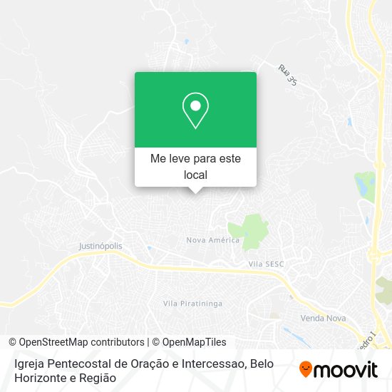 Igreja Pentecostal de Oração e Intercessao mapa