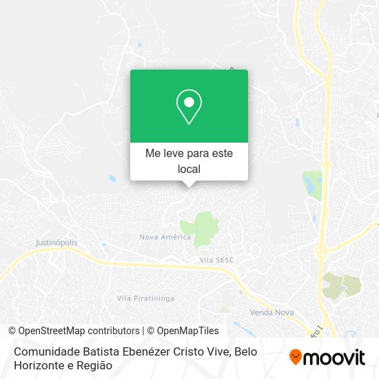 Comunidade Batista Ebenézer Cristo Vive mapa