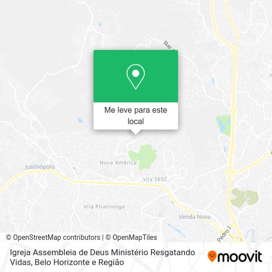 Igreja Assembleia de Deus Ministério Resgatando Vidas mapa