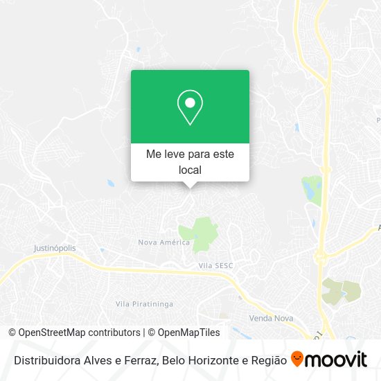 Distribuidora Alves e Ferraz mapa