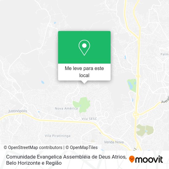 Comunidade Evangelica Assembléia de Deus Atrios mapa