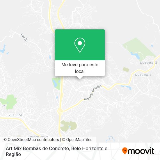 Art Mix Bombas de Concreto mapa