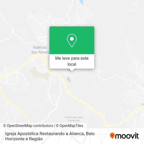 Igreja Apostólica Restaurando a Alianca mapa