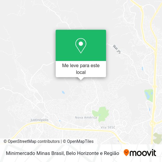 Minimercado Minas Brasil mapa