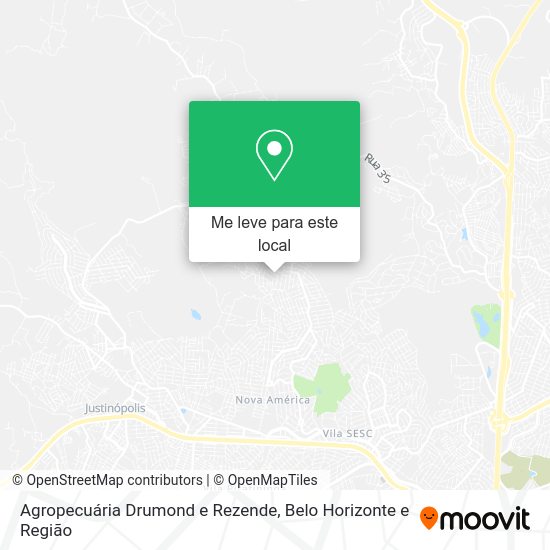 Agropecuária Drumond e Rezende mapa