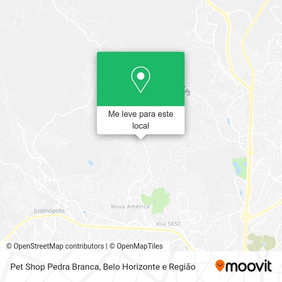 Pet Shop Pedra Branca mapa
