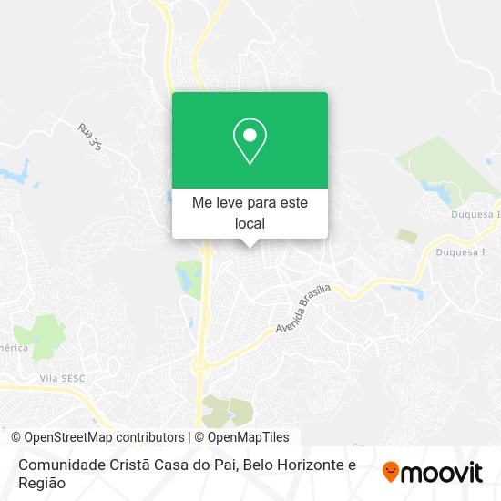 Comunidade Cristã Casa do Pai mapa