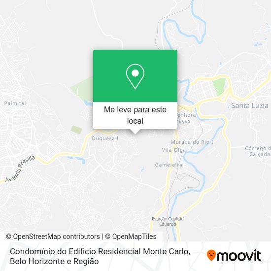 Condomínio do Edificio Residencial Monte Carlo mapa