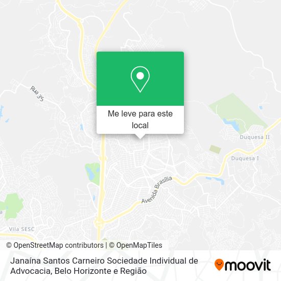 Janaína Santos Carneiro Sociedade Individual de Advocacia mapa