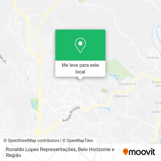 Ronaldo Lopes Representações mapa