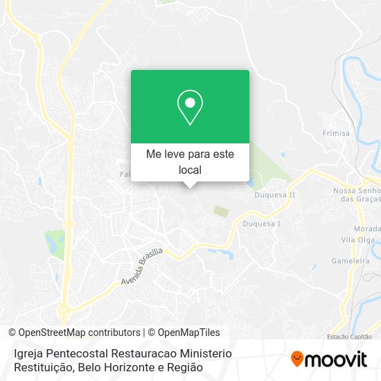 Igreja Pentecostal Restauracao Ministerio Restituição mapa