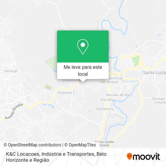 K&C Locacoes, Indústria e Transportes mapa