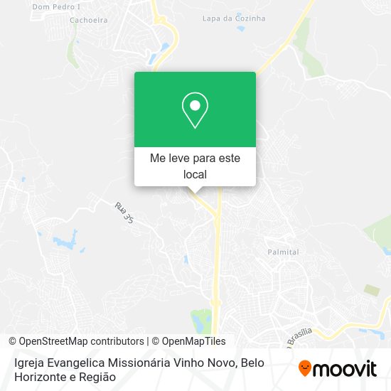 Igreja Evangelica Missionária Vinho Novo mapa