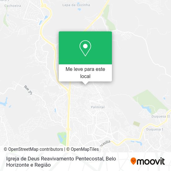 Igreja de Deus Reavivamento Pentecostal mapa