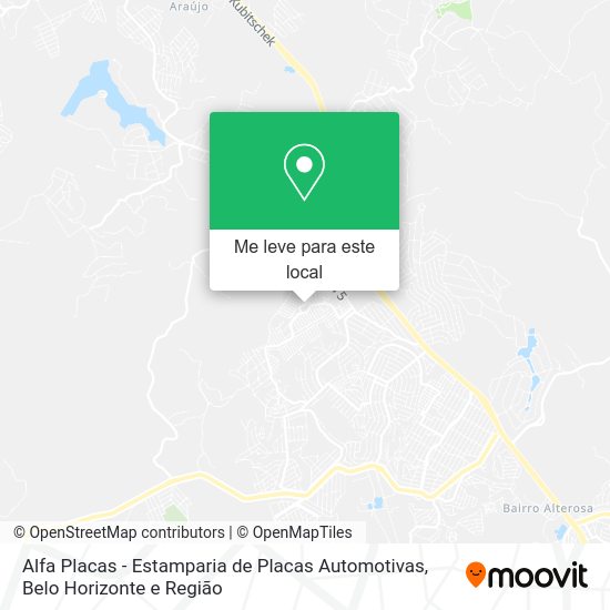 Alfa Placas - Estamparia de Placas Automotivas mapa