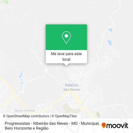 Progressistas - Ribeirão das Neves - MG - Municipal mapa