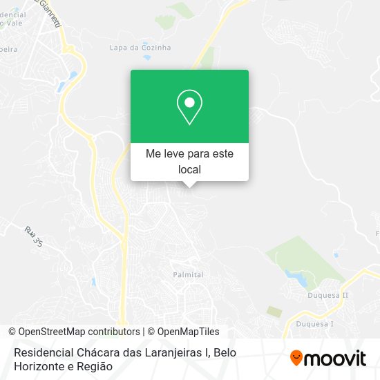 Residencial Chácara das Laranjeiras I mapa