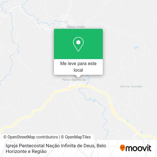 Igreja Pentecostal Nação Infinita de Deus mapa