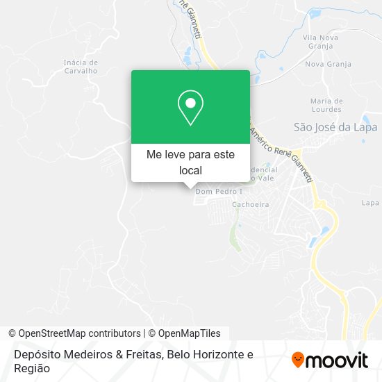 Depósito Medeiros & Freitas mapa