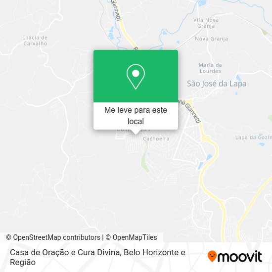 Casa de Oração e Cura Divina mapa