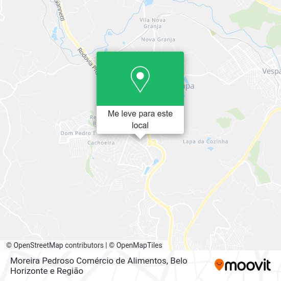 Moreira Pedroso Comércio de Alimentos mapa