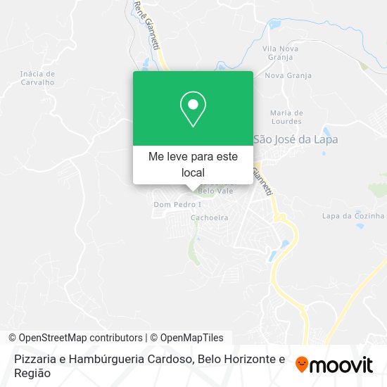 Pizzaria e Hambúrgueria Cardoso mapa