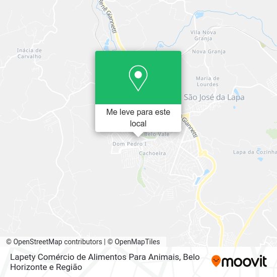 Lapety Comércio de Alimentos Para Animais mapa