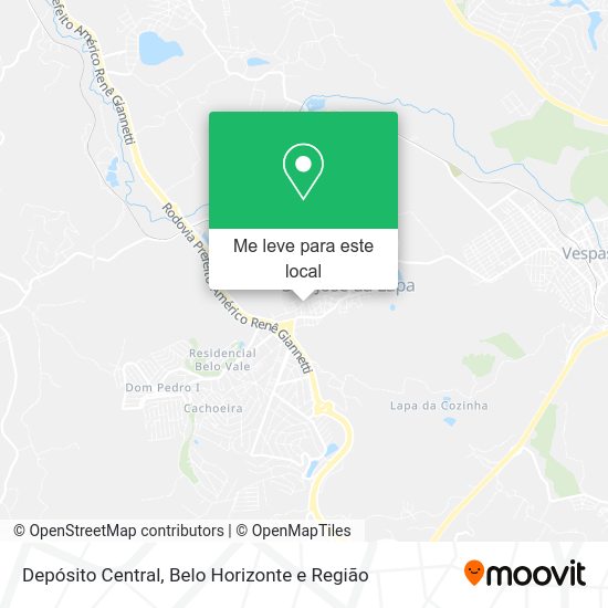 Depósito Central mapa