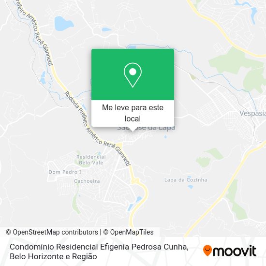 Condomínio Residencial Efigenia Pedrosa Cunha mapa