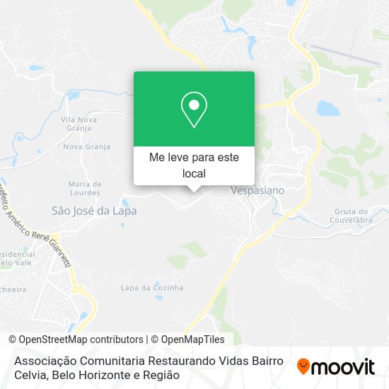 Associação Comunitaria Restaurando Vidas Bairro Celvia mapa