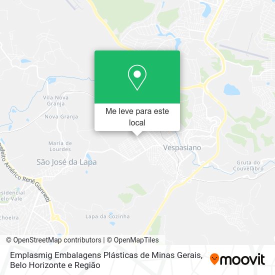 Emplasmig Embalagens Plásticas de Minas Gerais mapa